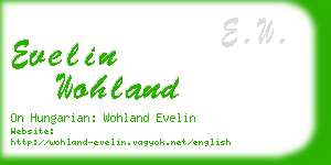 evelin wohland business card